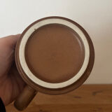 Vintage brown bistro cup duo large size