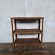Vintage rattan bamboo wicker bookshelf