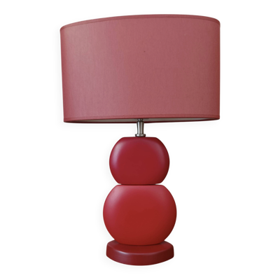 Lampe à poser moderne rouge – Édition Drimmer (Style neo-pop   70/80s)