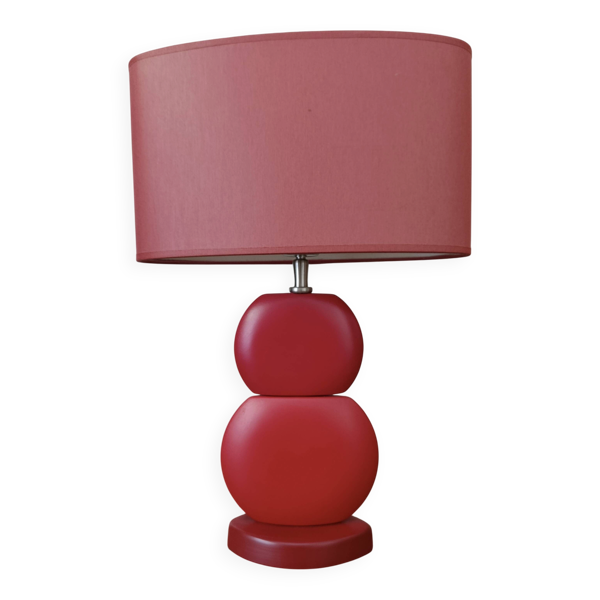 Lampe à poser moderne rouge – Édition Drimmer (Style neo-pop 70/80s)