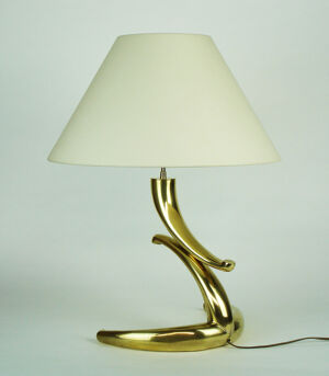 Lampe en bronze des années 1970