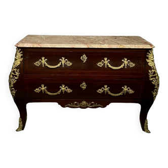 Louis XV style chest of drawers.