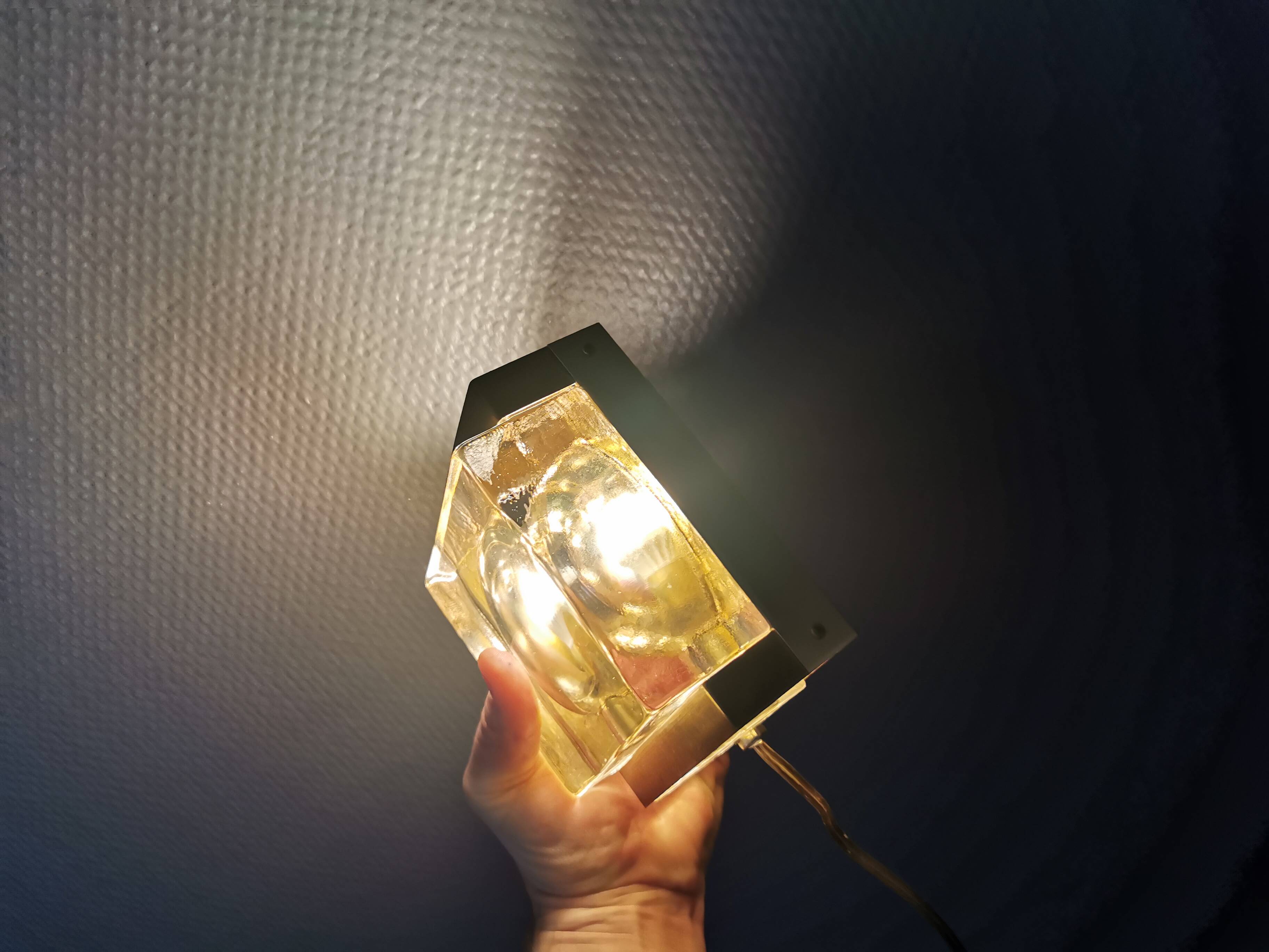 Very rare maritime wall lamp made by Danish Vitrika in the 1960s