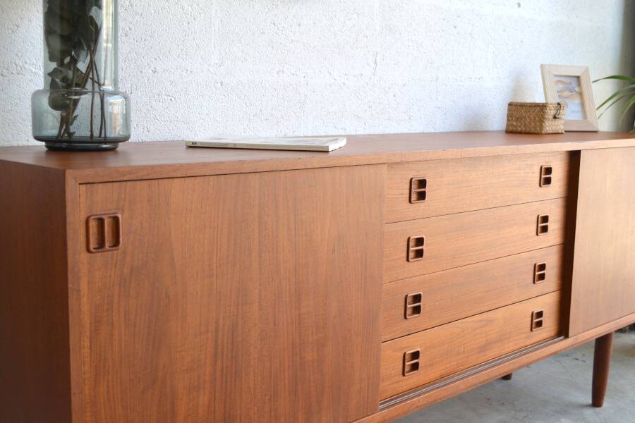 Teak sideboard by Clausen & Son * 196 cm