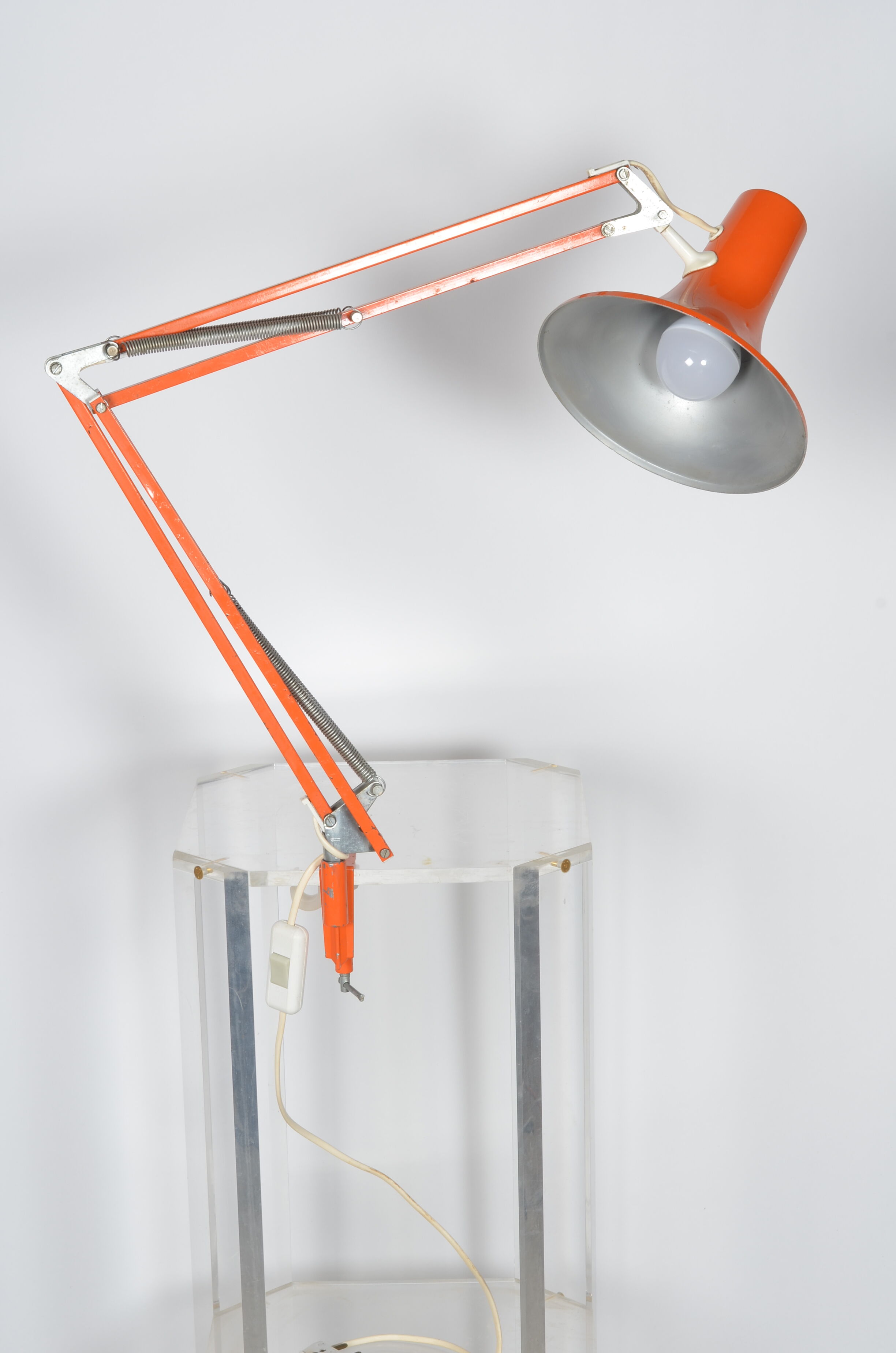 Orange architect lamp