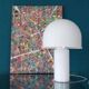 Glass Mushroom Table Lamp by Glashutte Limburg