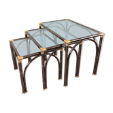 Série 3 tables gigognes des années 70