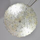 Murano Gold Ceiling Light Flower by Seguso for Venini, Italy, 1960s