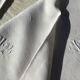 Embroidered tablecloth AP hem day scale damask foliage