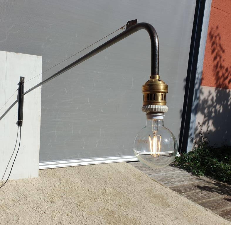 Applique d'atelier Jib170 design industriel 1950