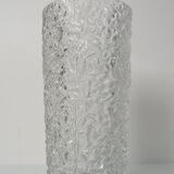 Vintage Pressed Glass Vase by Václav Hanuš for Sklo Union Libochovice, 1970's.