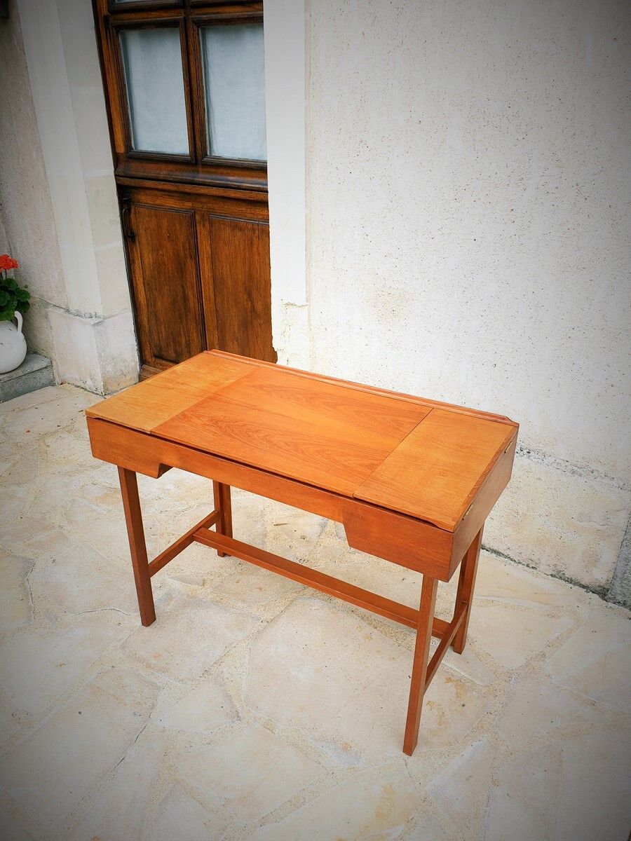 Scandinavian hairdresser in teak designer Svend Aage Madsen 60s