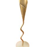 Cornet sculpture (large model) Twisted foot Gold-colored metal