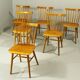 Bistro Chairs from Ton, 1970s, Set of 6