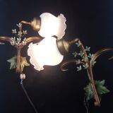 Pair of gilded metal thrush sconces
