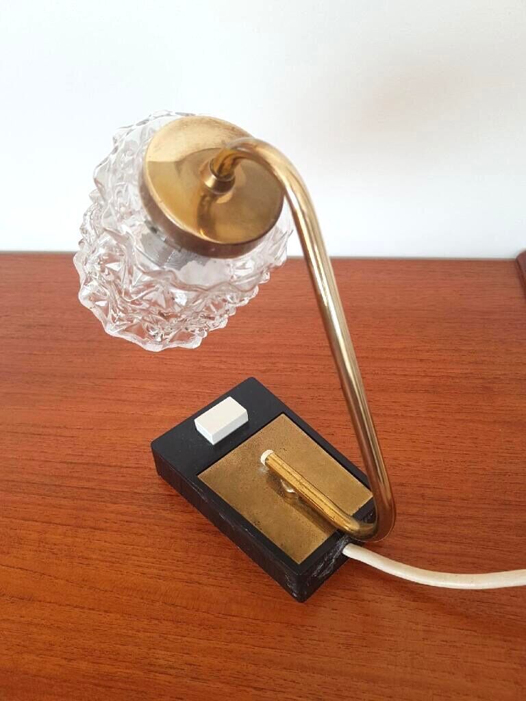 Glass and bakelite lamp from the 70s