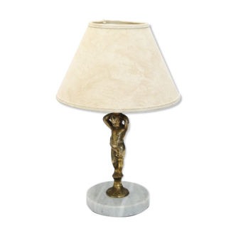 Lampe de table ou chevet caryatide sur marbre