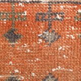 Tapis de couloir vintage rouge corail classique, 75 x 357 cm