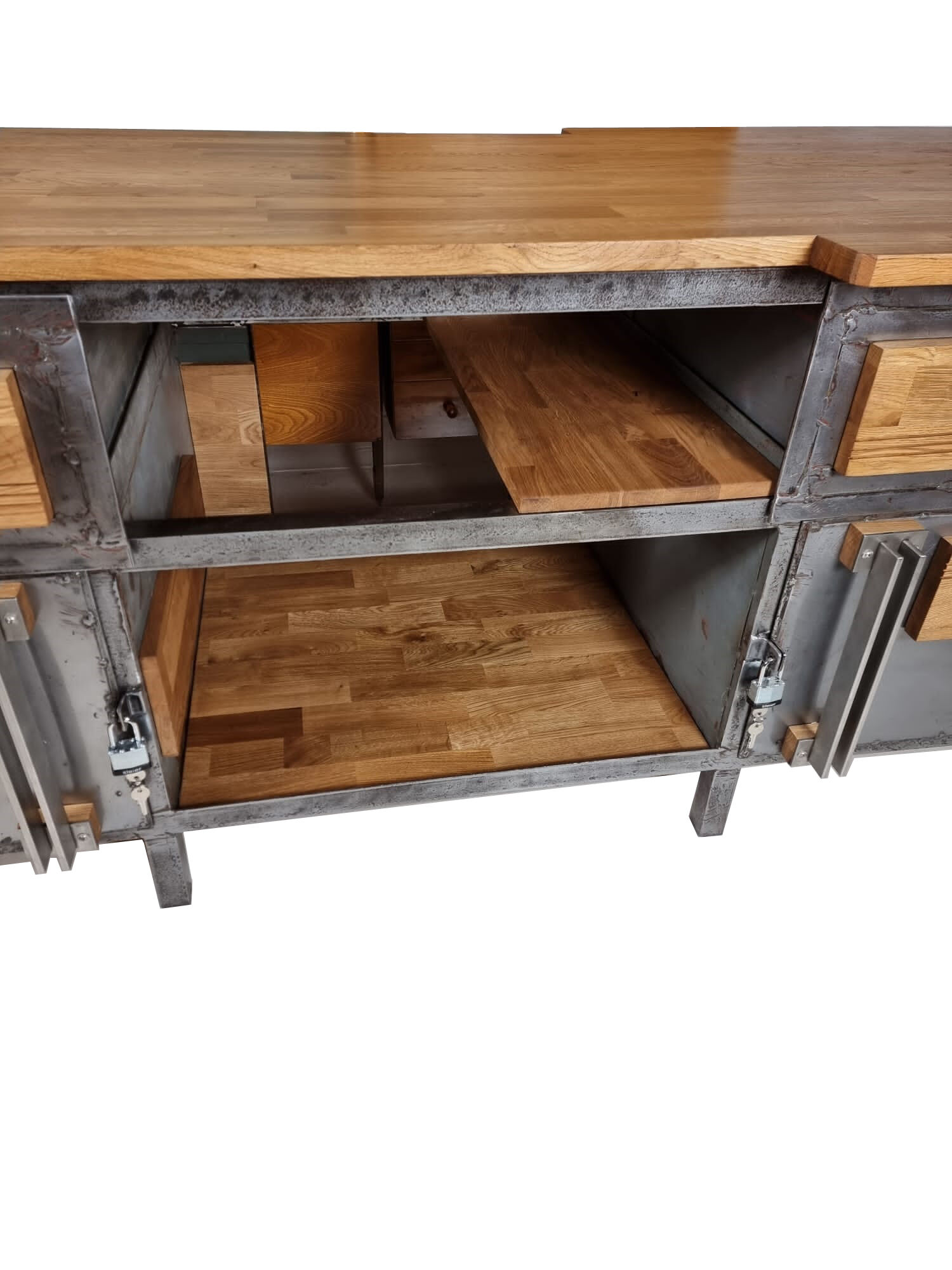 Industrial kitchen island, 1970s