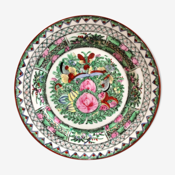 Colorful ancient Japanese plate