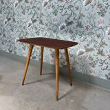 70s wooden side table