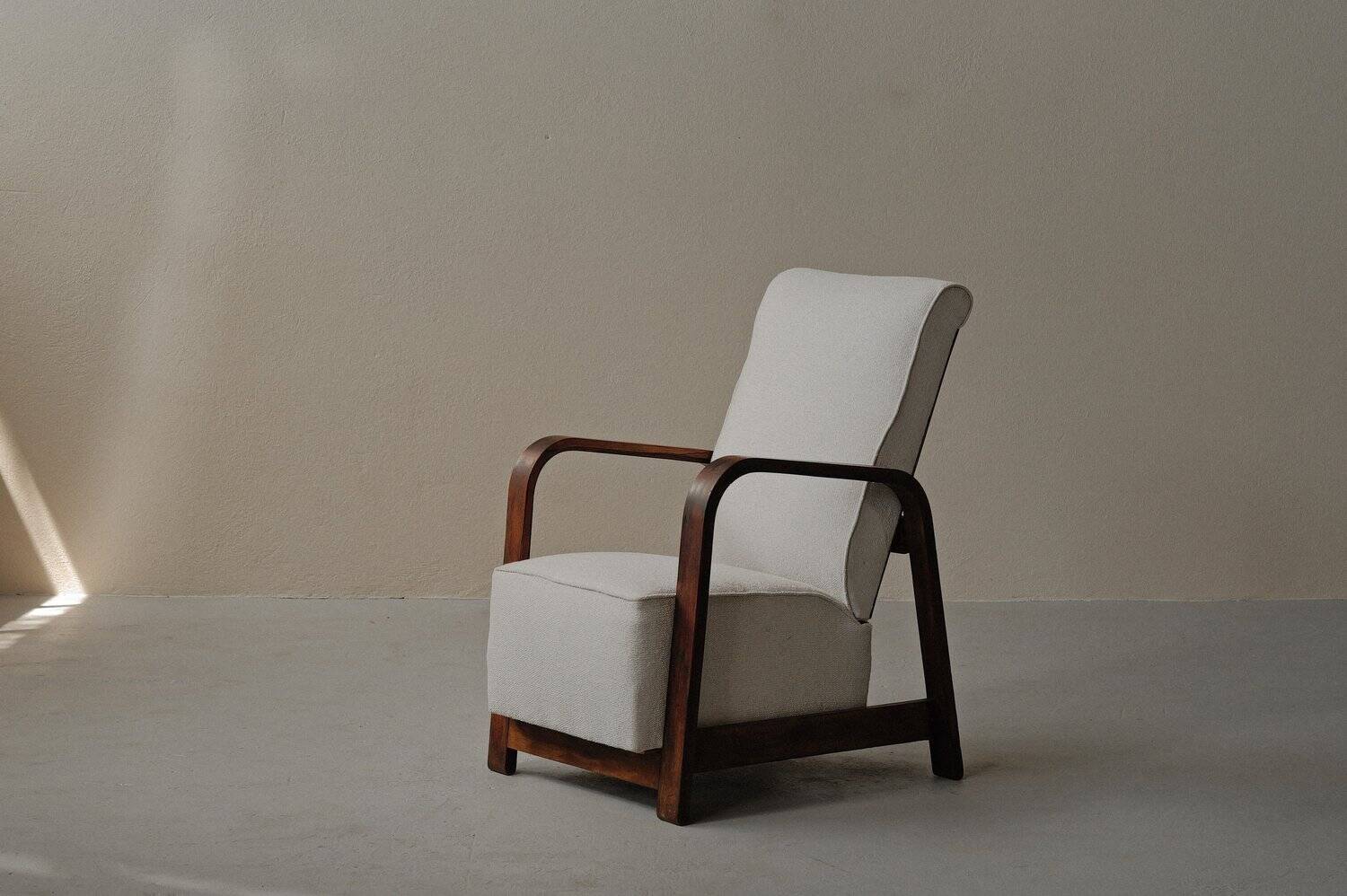 Fauteuil Art-Déco, palissandre, 1930