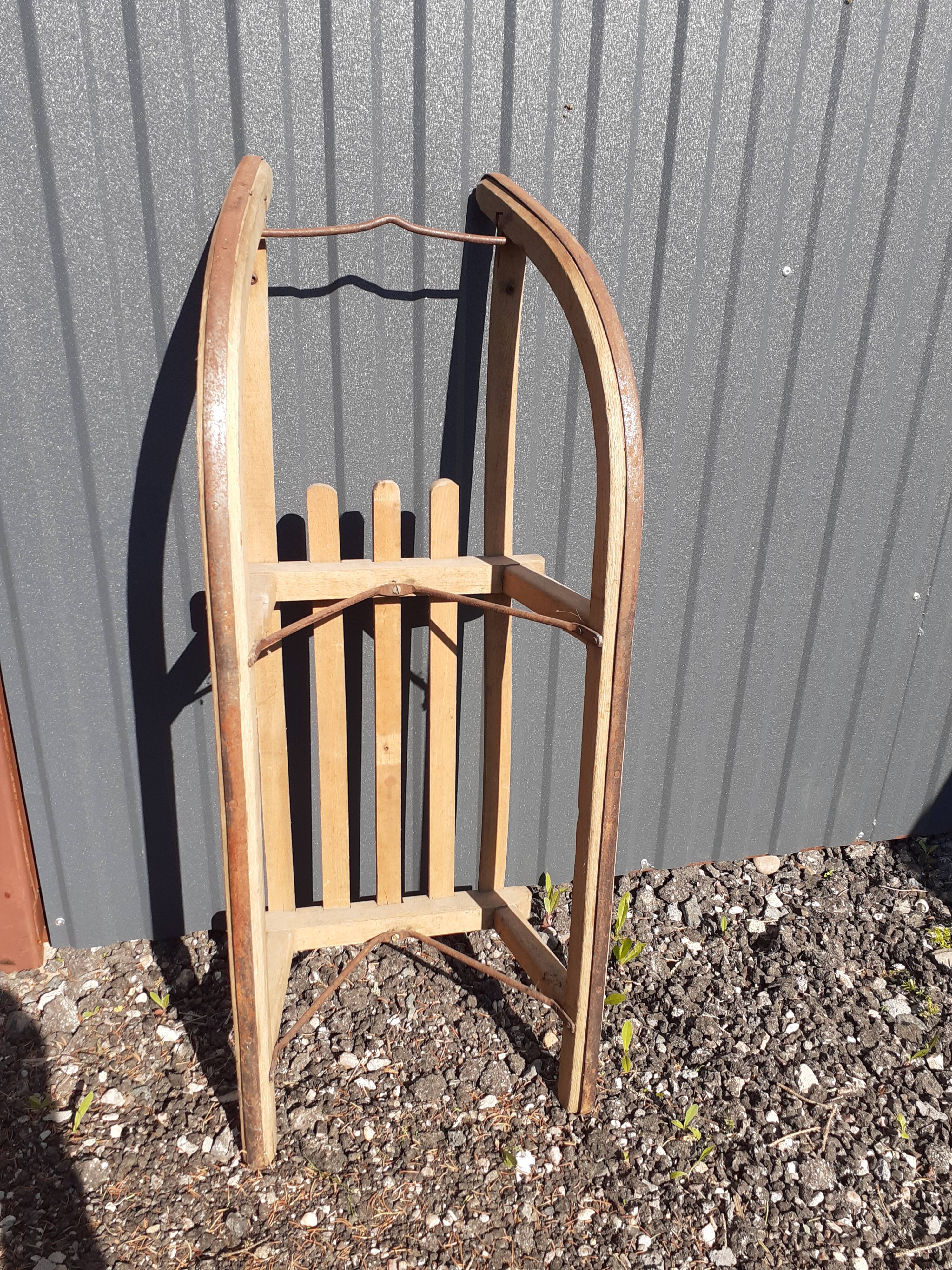 Old wooden sled
