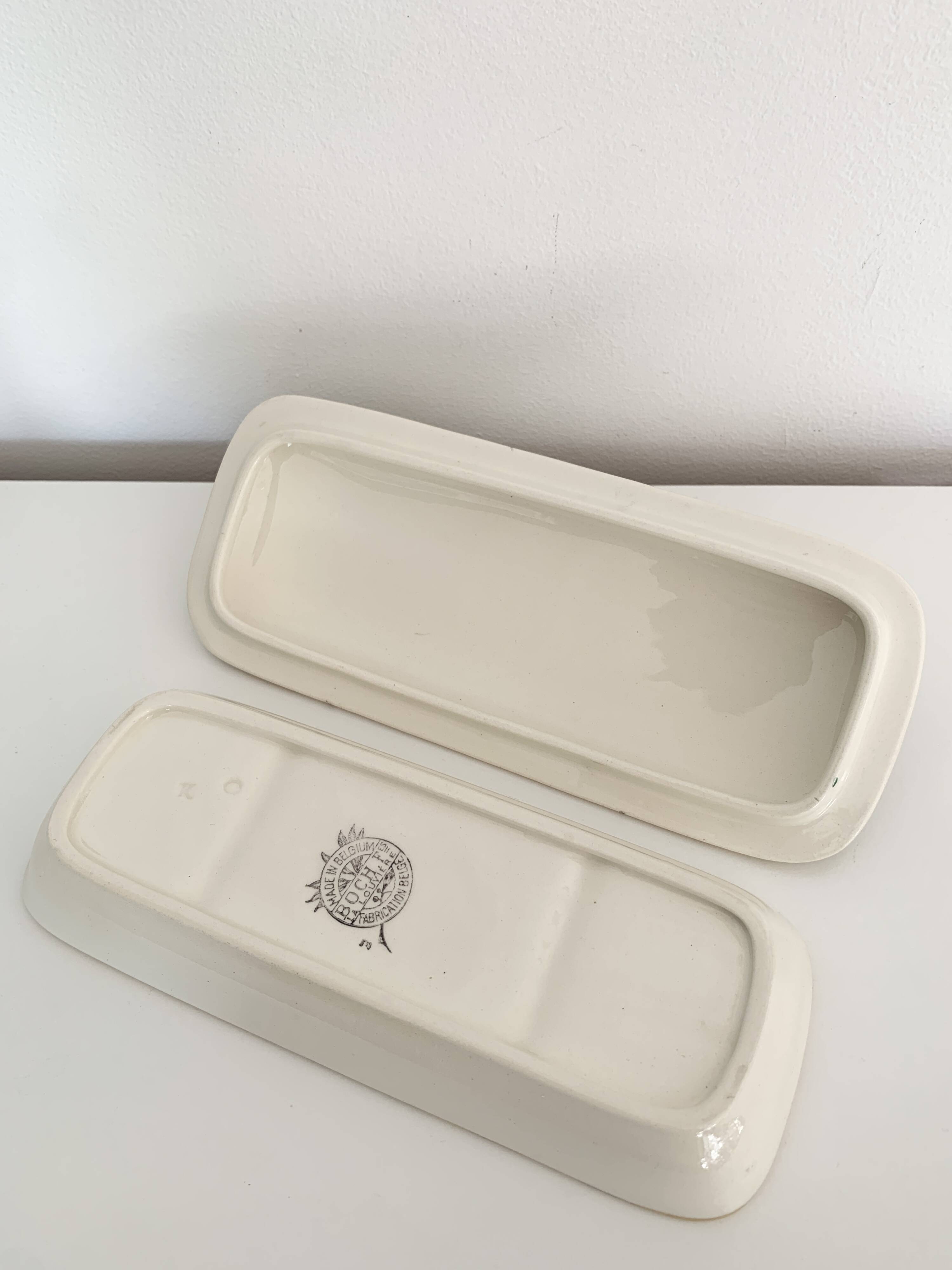 Art Deco covered box Boch Kéramis Frères