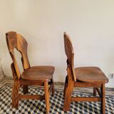 Pair of brutalist chairs