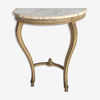 Console laquée Louis XVI début XXème