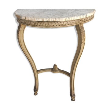 Console laquée Louis XVI début XXème