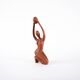 Sculpture en teck femme, design danois, années 1970, fabriquée au Danemark