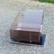 Coffee table from the 70s in chromed steel and smoked plexiglass double swivel trays