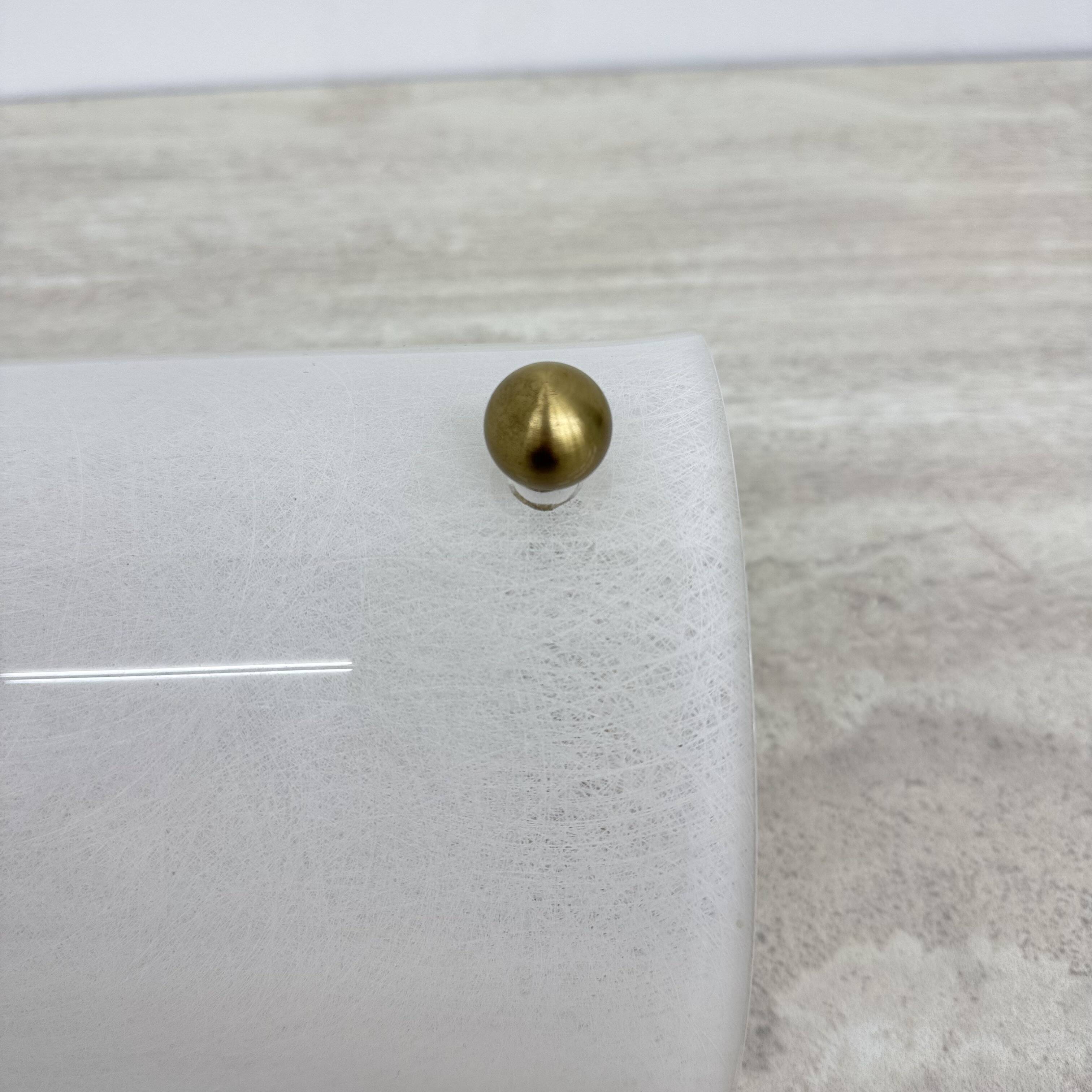 Vintage lucite and brass wall lamp ,1970s