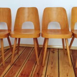 Ensemble de quatre chaises par O. Haerdtl pour Ton Tchécoslovaquie, années 1960
