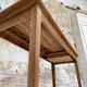 Vintage farmhouse table with spindle legs.
