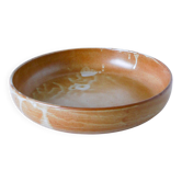 Large round hollow dish in stoneware, 1970