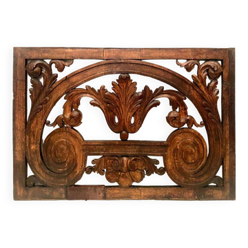Panneau décoratif en bois de chene sculpté XIX siècle