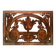 Decorative panel in carved oak wood 19th century