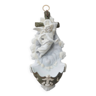 Wall angel holy water font