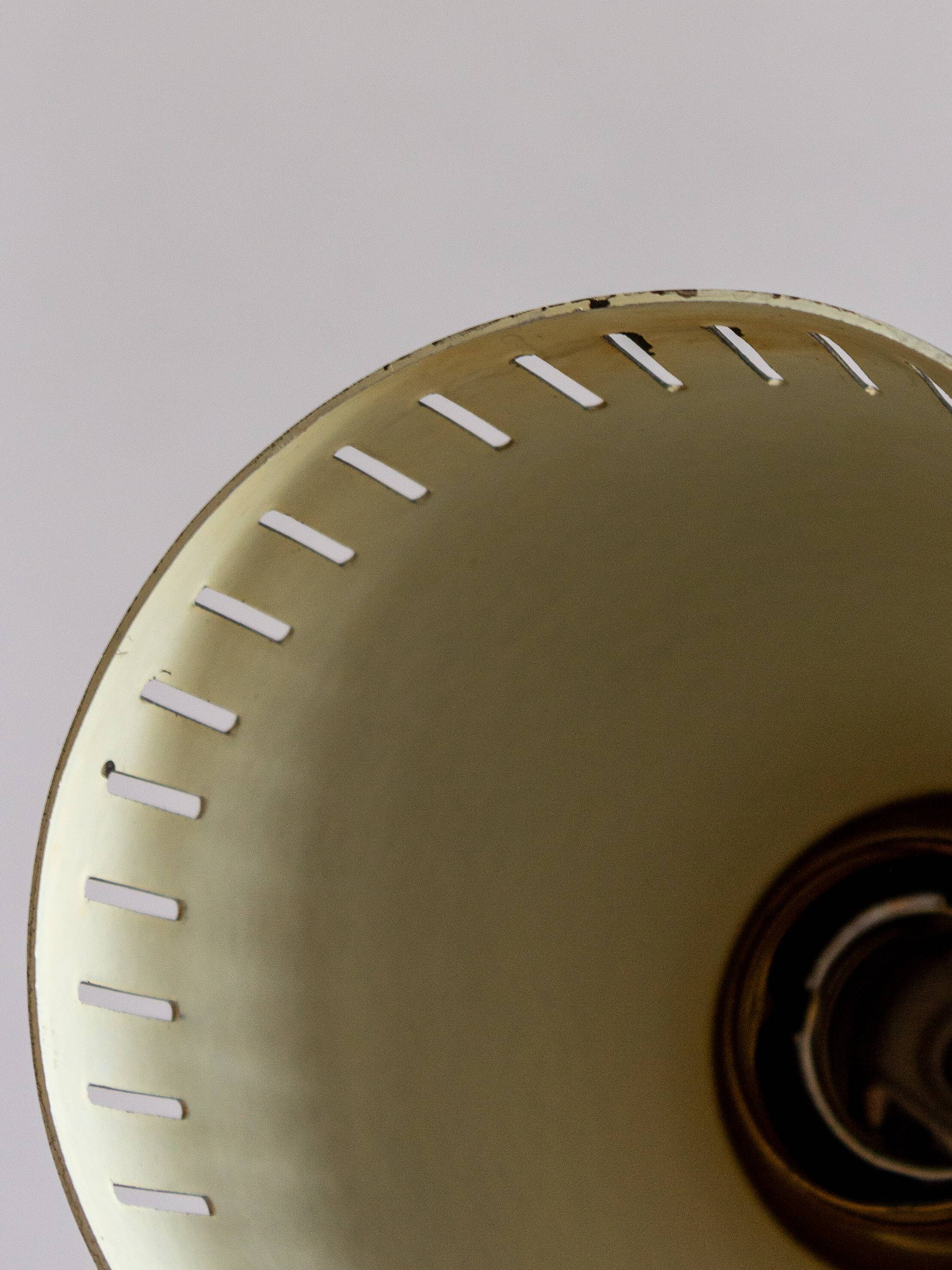 Metal and brass cocotte lamp, 1950s