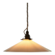 Suspension en verre opalin – vintage DeVOL
