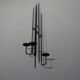 Brutalist German Iron Wall Candleholder, 1960s