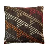 Vintage turkish kilim cushion cover , 55 x 55 cm