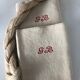 Pair of hemp tea towels, old linen