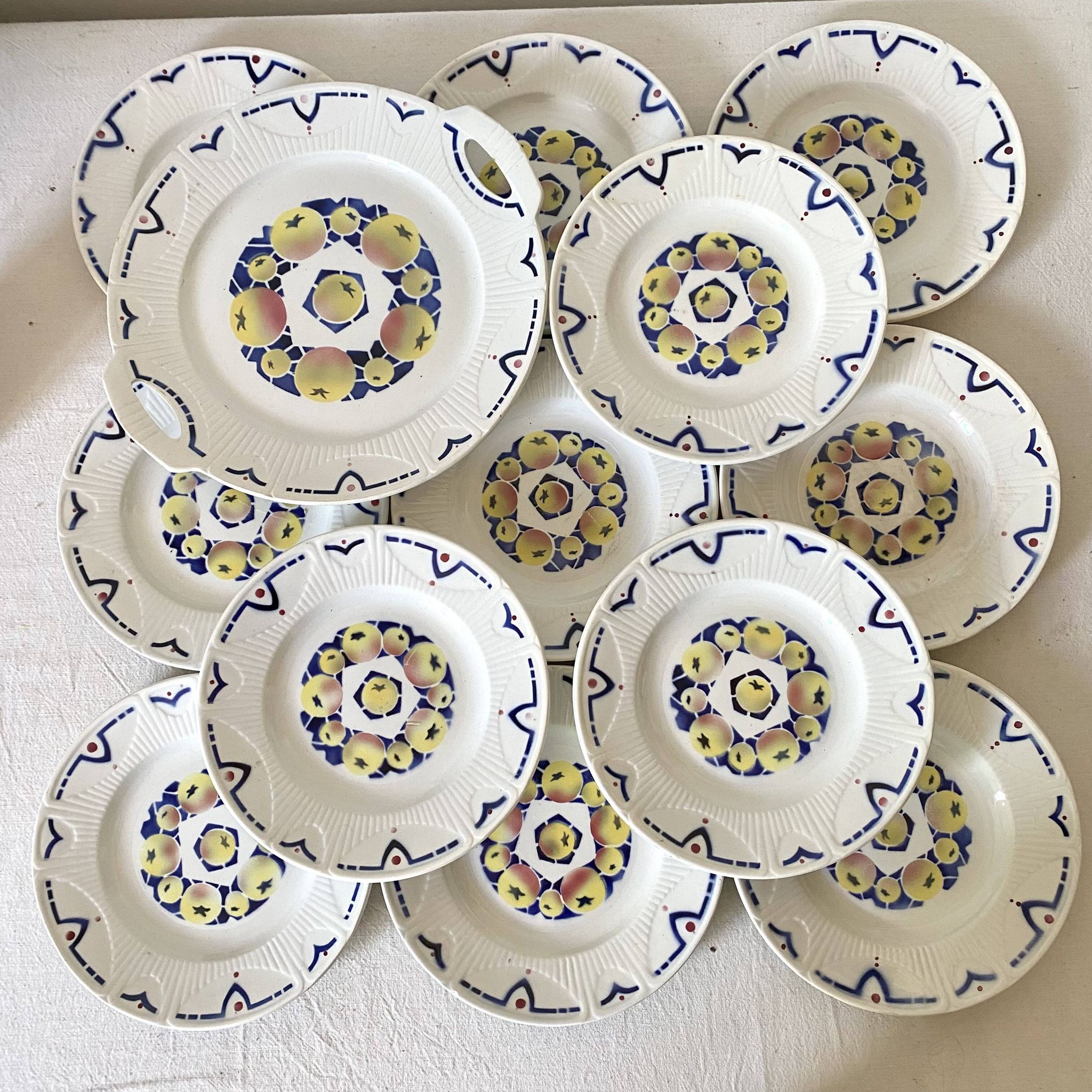 Amandinoise St Amand Art Deco Dessert Service