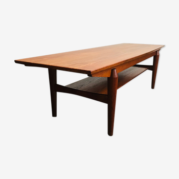 Table basse scandinave teck et palissandre mahjongg