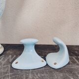 Duo porcelain coat hooks