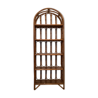 Rattan shelf cabinet