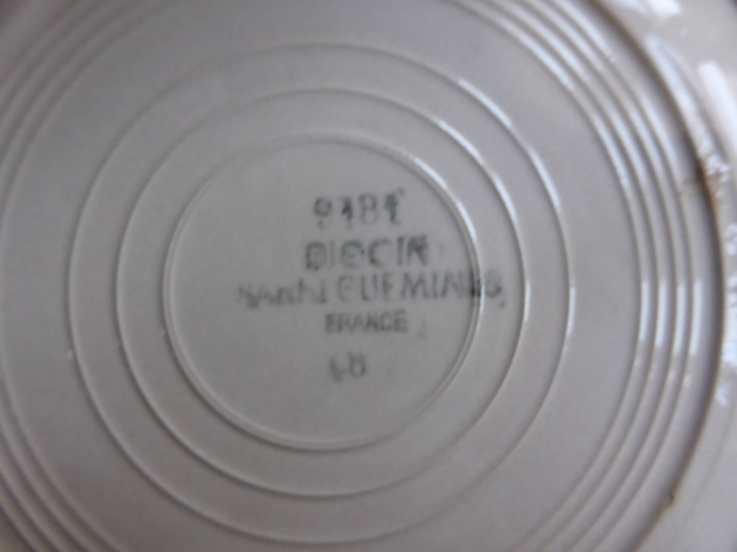 4 vintage deep plates from Digoin Sarreguemines 200894